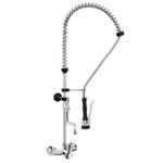 Gruppo Doccia Prelavaggio Miscelatore Biforo a Muro con Canna a Metà Asta e Doccetta Premium, Interasse 150±20 mm - P0102010302 - immagine 2