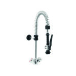 Gruppo Doccia Prelavaggio Monoforo Maniglie Rotonde Mini