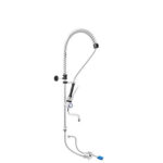 Kit Rubinetto a Pedale Mono Acqua a Pavimento con Kit Doccia Prelavaggio Premium P0000000011