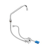 Kit Rubinetto a Pedale Mono Acqua a Pavimento con Bocca di Erogazione Girevole 'C' Ø18x250 mm