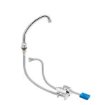 Kit Rubinetto a Pedale Mono Acqua a Pavimento con Bocca di Erogazione Girevole 'U' Ø18x180 mm