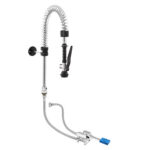 Kit Rubinetto a Pedale Mono Acqua a Pavimento con Kit Doccia Prelavaggio Basic ERAMINI112K