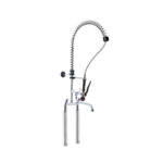 Gruppo Doccia Biforo con Prolunghe, Canna Girevole "S" Ø18x220mm, Doccia Premium, Interasse 155mm - immagine 9