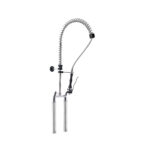 Gruppo Doccia Biforo con Prolunghe, Canna Girevole "S" Ø18x220mm, Doccia Premium, Interasse 155mm - immagine 3