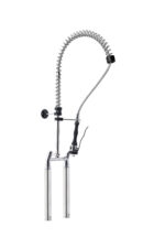 Gruppo Doccia Biforo con Prolunghe, Canna Girevole "S" Ø18x220mm, Doccia Premium, Interasse 155mm - immagine 3