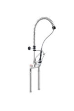 Gruppo Doccia Biforo con Prolunghe, Canna Girevole "S" Ø18x220mm, Doccia Premium, Interasse 155mm - immagine 5