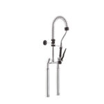 Gruppo Doccia Biforo con Prolunghe, Canna Girevole "S" Ø18x220mm, Doccia Premium, Interasse 155mm - immagine 7