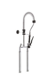 Gruppo Doccia Biforo con Prolunghe, Canna Girevole "S" Ø18x220mm, Doccia Premium, Interasse 155mm - immagine 7