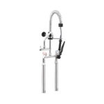 Gruppo Doccia Biforo con Prolunghe, Canna Girevole "S" Ø18x220mm, Doccia Premium, Interasse 155mm - immagine 8