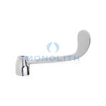 Rubinetto Biforo a Muro con Canna Girevole 'C' Ø20x250 mm e Maniglie Rotonde - immagine 3