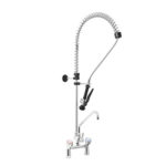 Gruppo Doccia Prelavaggio Biforo con Canna 'C' Ø18x250 mm e Doccetta Basic