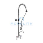 Gruppo Doccia Prelavaggio Biforo con Canna 'C' Ø18x250 mm e Doccetta Basic - immagine 2