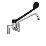 Miscelatore Biforo con Canna Girevole Ø20x250 mm e Leva Clinica in PA6