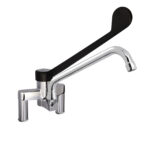 Miscelatore Biforo con Canna Girevole Ø20x250 mm e Leva Clinica in PA6