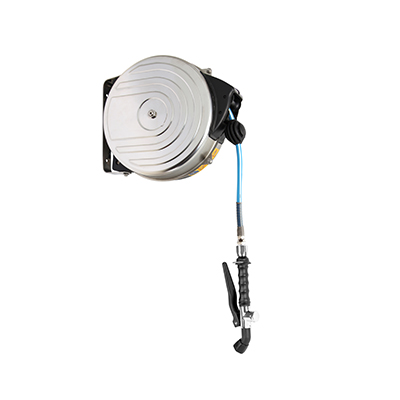 Gruppo di Lavaggio Carenato con Avvolgitubo Acciaio Inox AISI 304, Doccia Lavaforno Rapid e Tubo Alimentare (10m)